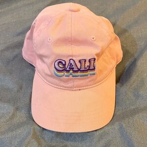 Target Pink 'CALI' Embroidered Cap